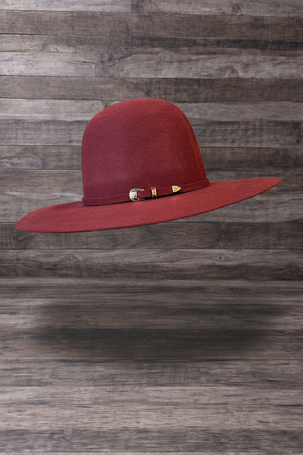 6X Burgundy Felt
